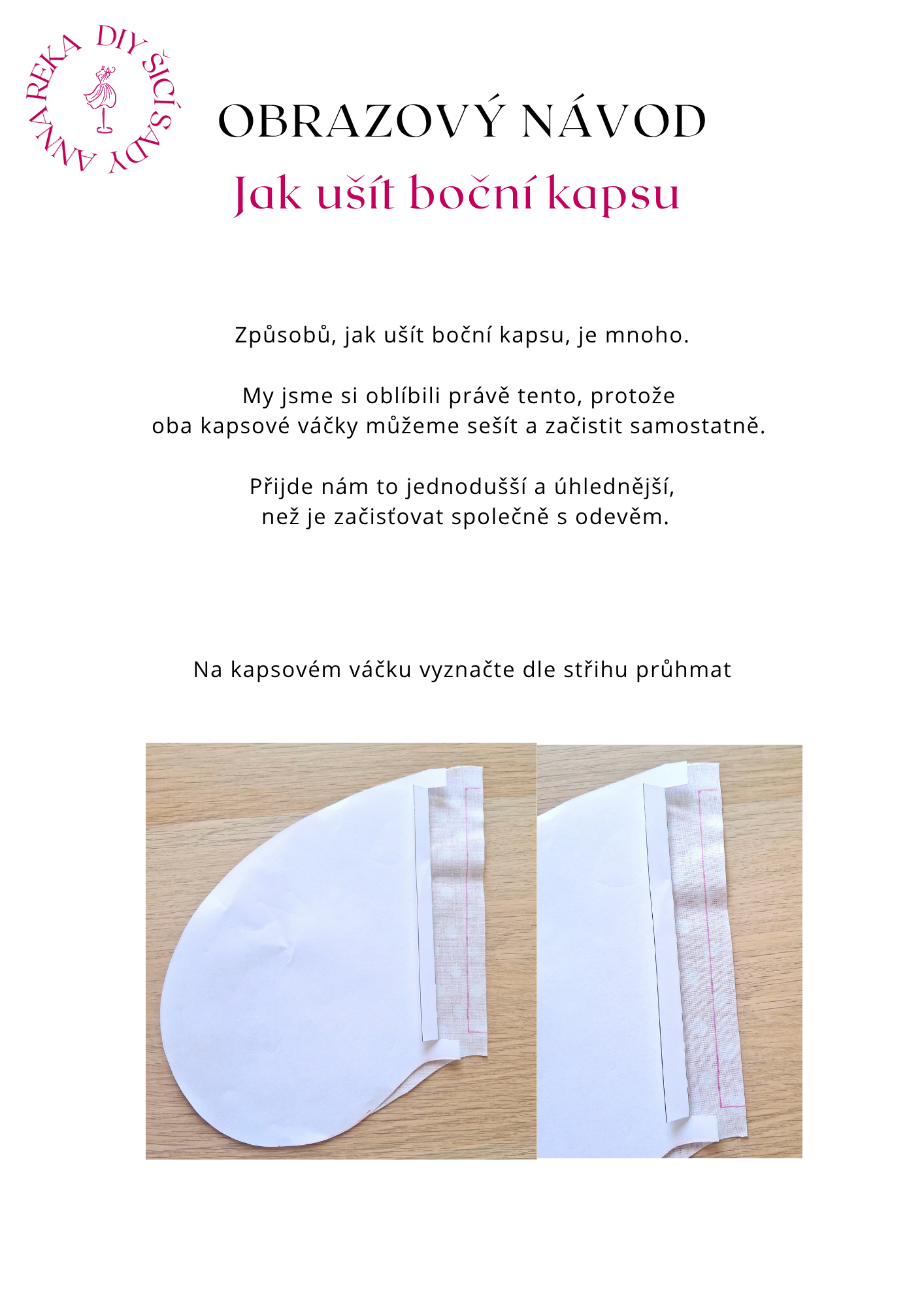 Návod Jak ušít boční kapsu